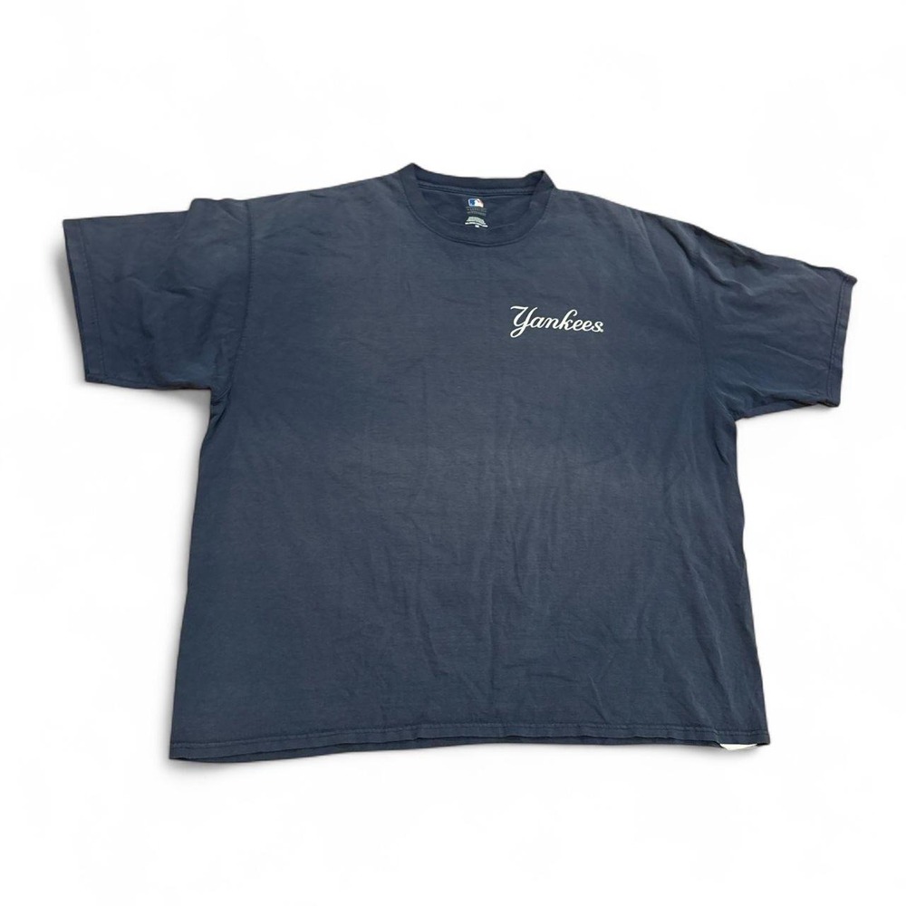 New York Yankees MLB Graphic T-Shirt Navy Blue Logo Mens 3XL Short Sleeve Tee